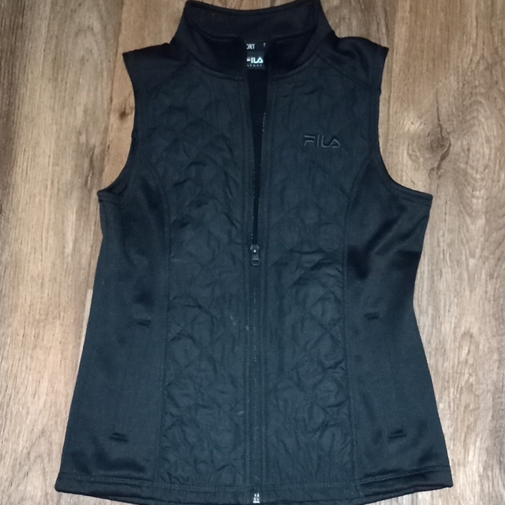 COPY - FILA Women's Black Quilted Vest